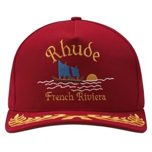 Rhude Red Embroidered Cap